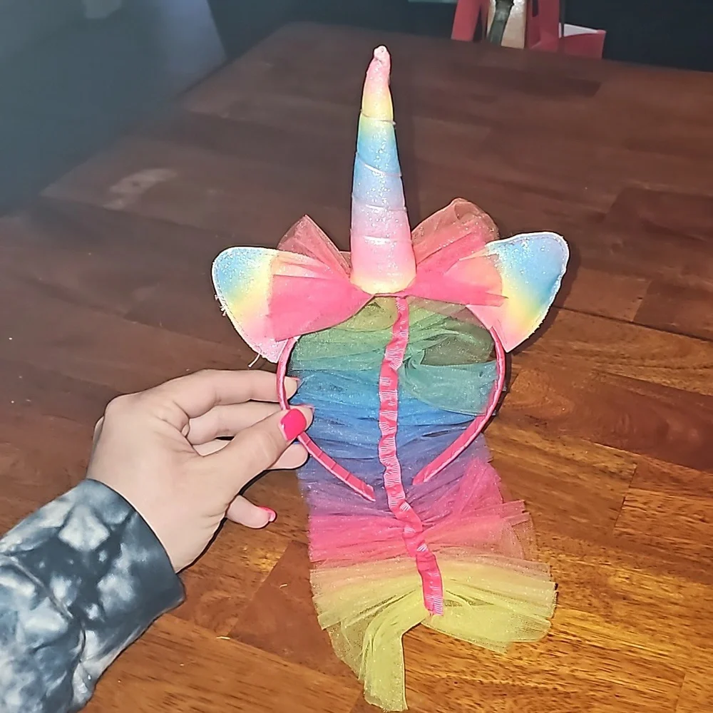 Girls youth Unicorn rainbow Birthday headband!! Don't Miss Out!!!